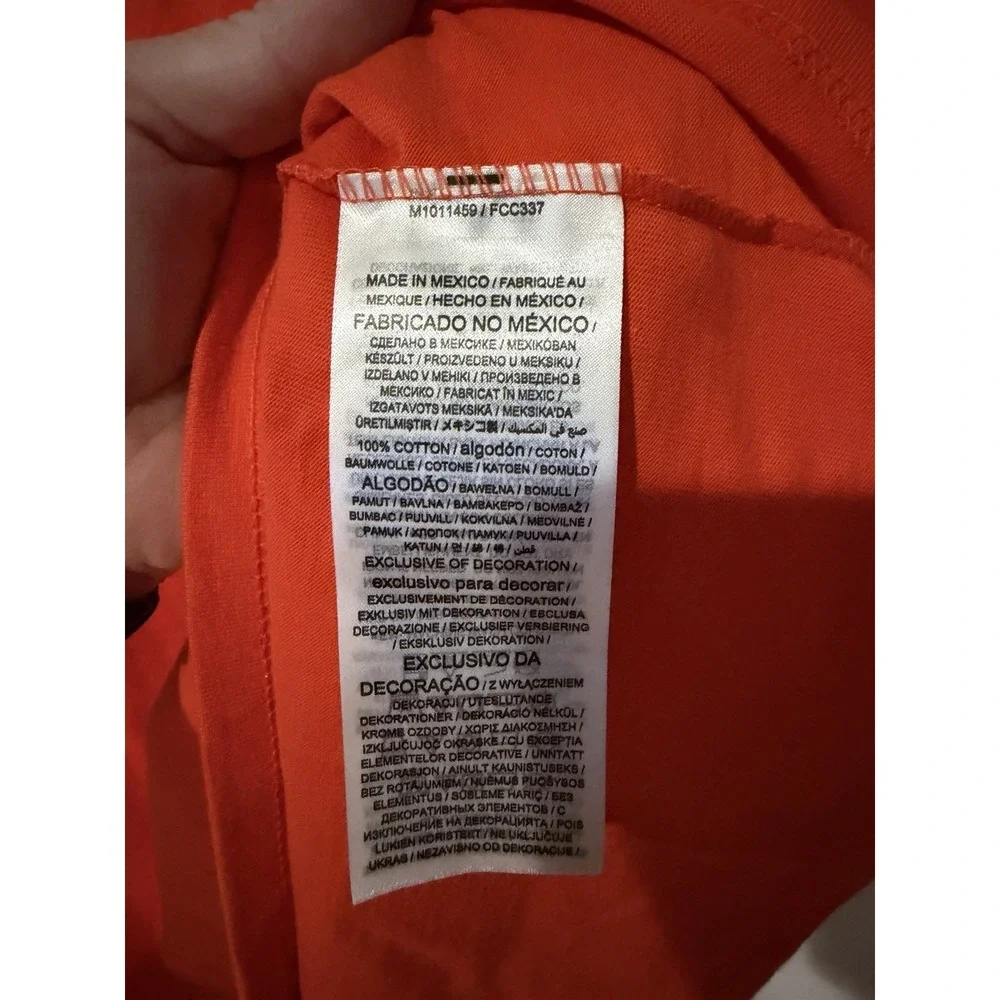Nike Cincinnati Bengals Dri-Fit T Shirt Tee Men's Small Orange Embroidered